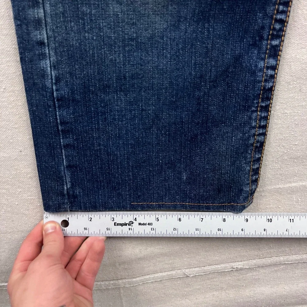 True Religion Billy Super T Jeans Mens 38 Blue Dark‎ Wash Corduroy Flap Pockets